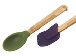 Silikonowe łyżki z bambusową rączką.tif